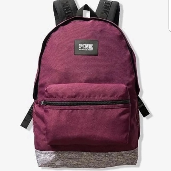 maroon pink backpack